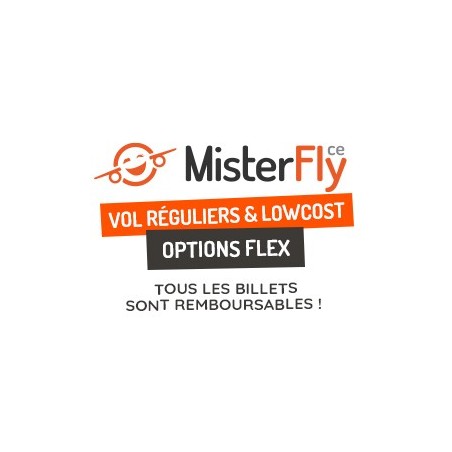 MISTERFLY – vols réguliers et low-cost – toutes destinations