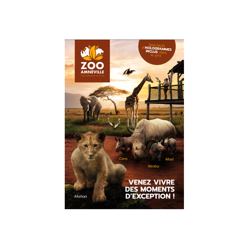 Pass annuel zoo amneville adulte - à partir de 12 ans